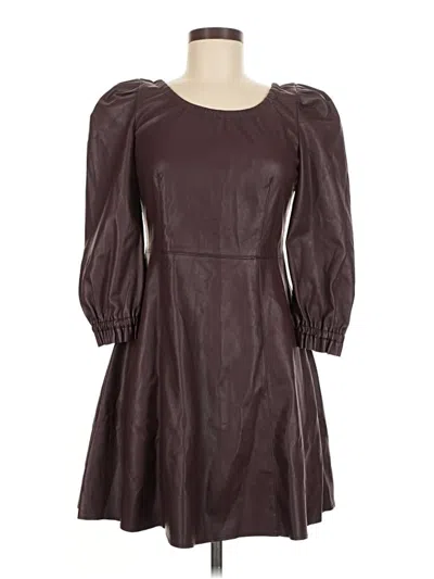 Pre-owned Topshop Casual Dress In Brown