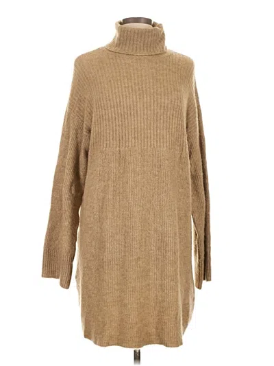 Pre-owned Topshop Casual Dress In Brown