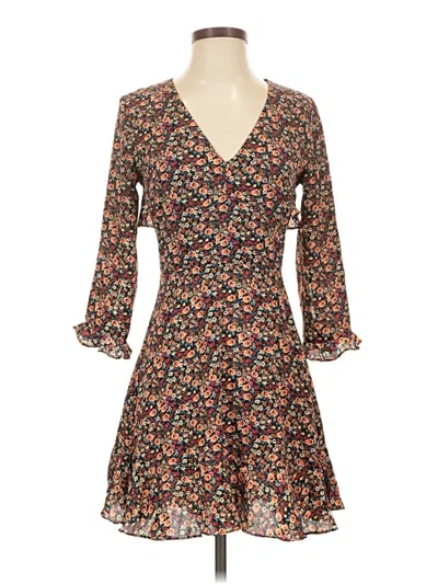 Pre-owned Topshop Casual Dress In Brown