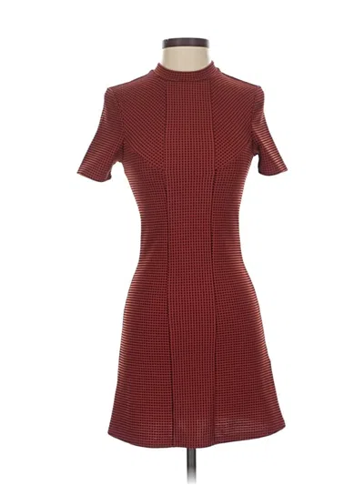 Pre-owned Topshop Casual Dress In Burgundy
