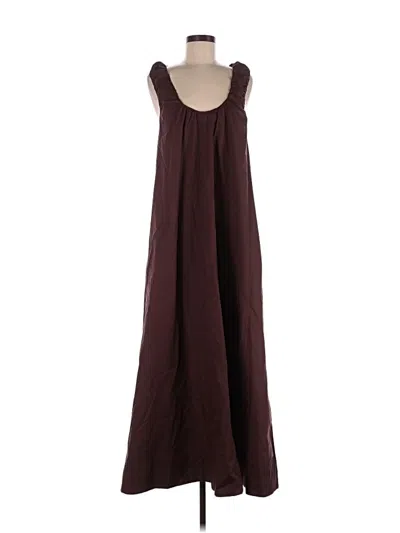 Pre-owned Topshop Casual Dress In Burgundy