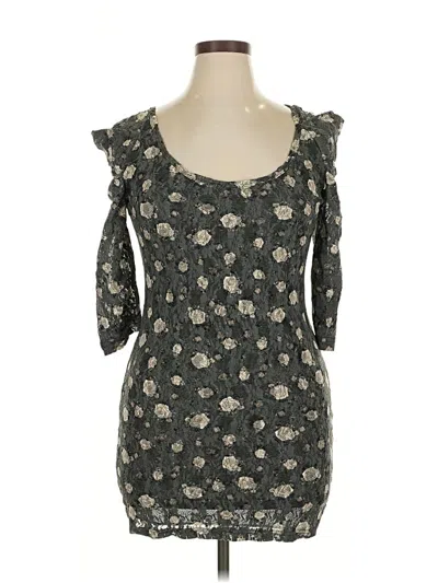 Pre-owned Topshop Casual Dress In Gray