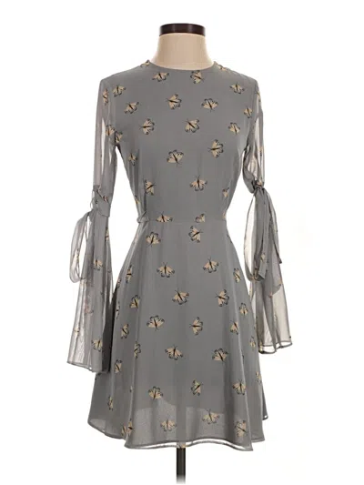 Topshop Casual Dress In Gray