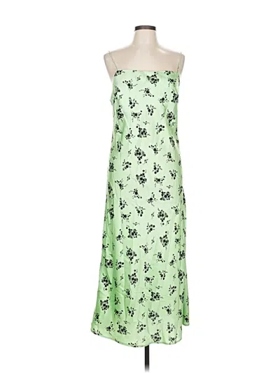 Pre-owned Topshop Casual Dress In Green