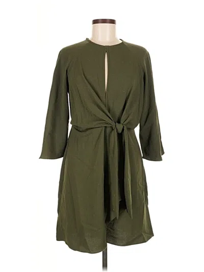Pre-owned Topshop Casual Dress In Green