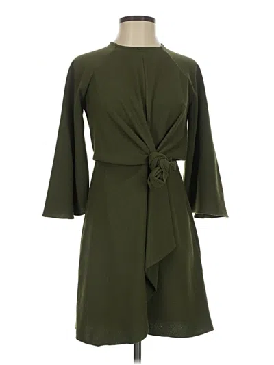 Pre-owned Topshop Casual Dress In Green