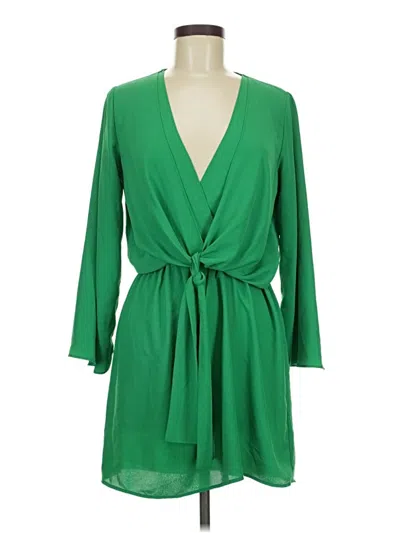 Pre-owned Topshop Casual Dress In Green