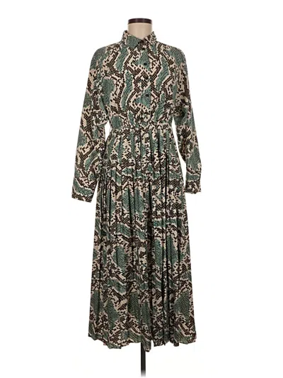 Pre-owned Topshop Casual Dress In Green