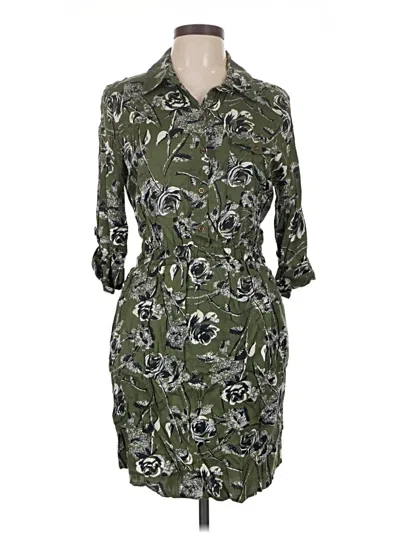 Pre-owned Topshop Casual Dress In Green