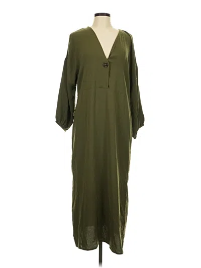 Pre-owned Topshop Casual Dress In Green
