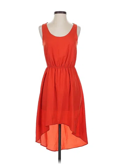 Pre-owned Topshop Casual Dress In Orange