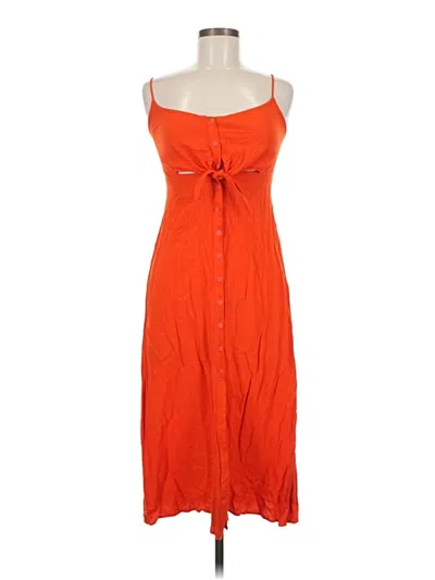 Pre-owned Topshop Casual Dress In Orange
