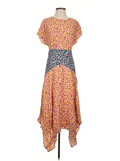 Pre-owned Topshop Casual Dress In Orange
