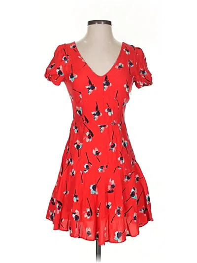 Pre-owned Topshop Casual Dress In Red