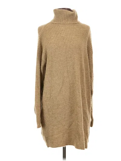 Pre-owned Topshop Casual Dress In Tan