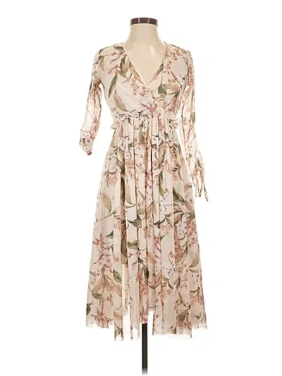 Pre-owned Topshop Casual Dress In Tan