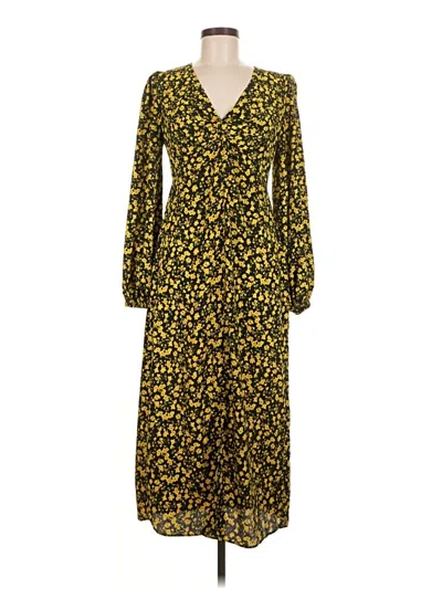 Pre-owned Topshop Casual Dress In Yellow