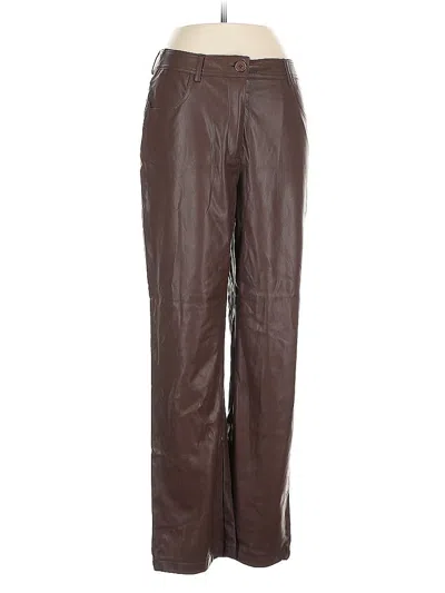 Pre-owned Topshop Casual Pants In Brown