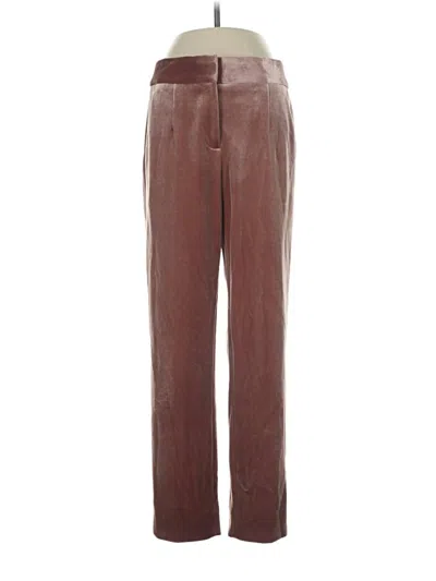Pre-owned Topshop Casual Pants In Burgundy