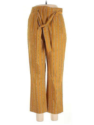 Pre-owned Topshop Casual Pants In Gold