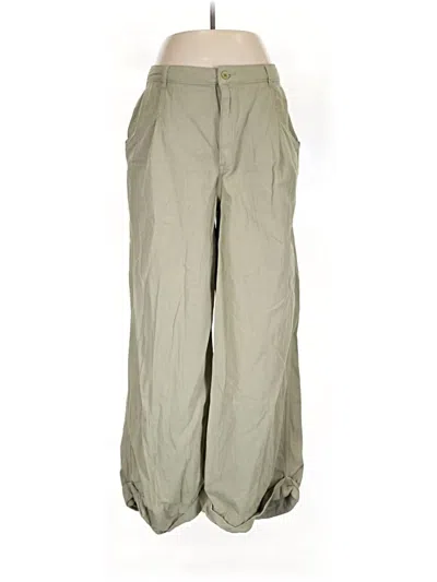 Pre-owned Topshop Casual Pants In Green