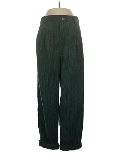 Pre-owned Topshop Casual Pants In Green