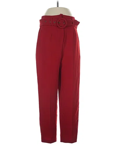 Pre-owned Topshop Casual Pants In Red