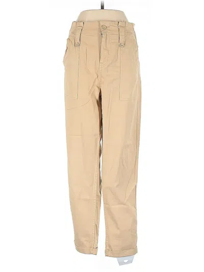 Pre-owned Topshop Casual Pants In Tan