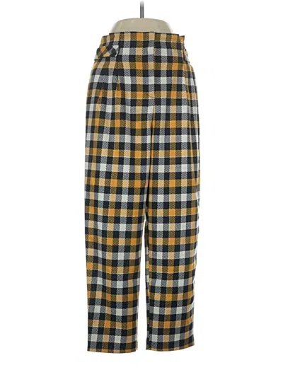 Pre-owned Topshop Casual Pants In Yellow