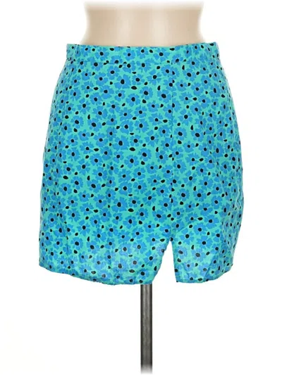 Pre-owned Topshop Casual Skirt In Blue