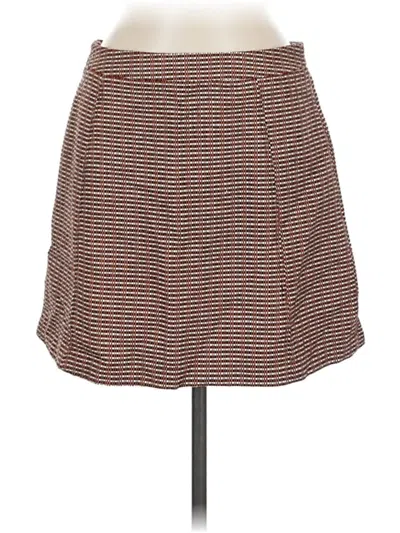 Pre-owned Topshop Casual Skirt In Brown
