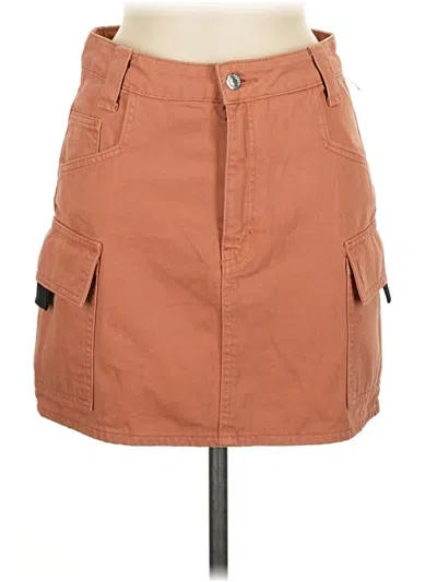 Pre-owned Topshop Casual Skirt In Brown