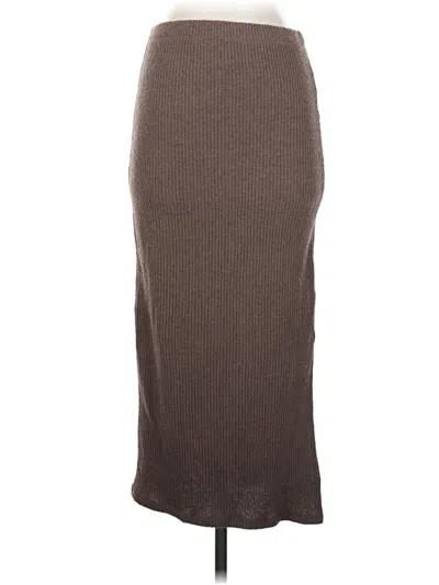 Pre-owned Topshop Casual Skirt In Brown