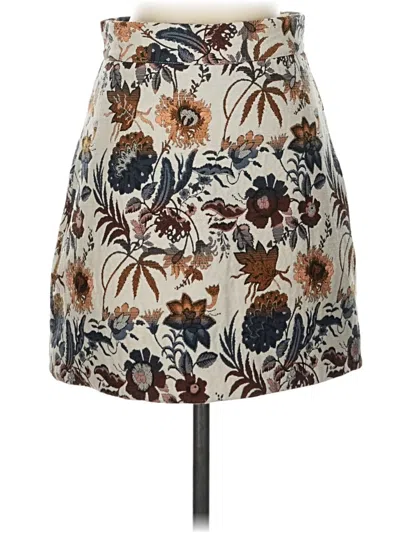 Pre-owned Topshop Casual Skirt In Brown