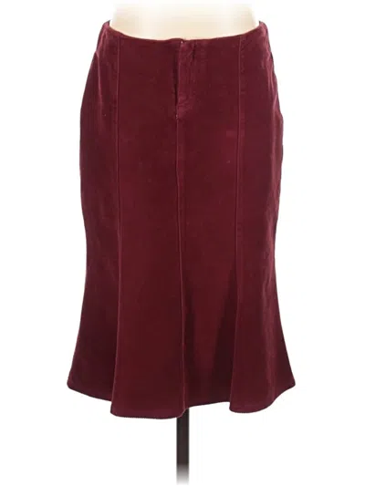 Pre-owned Topshop Casual Skirt In Burgundy