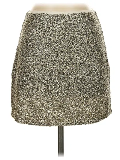 Pre-owned Topshop Casual Skirt In Gold