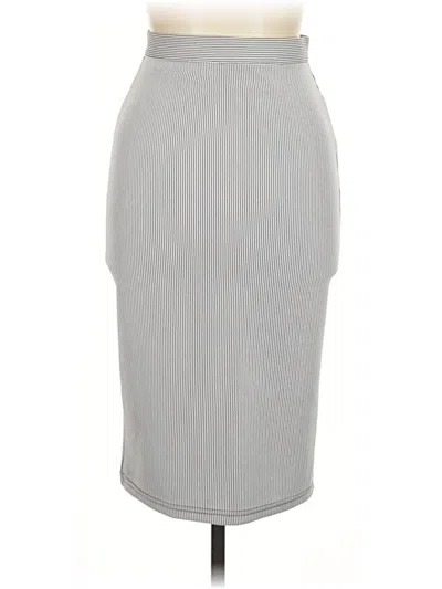 Pre-owned Topshop Casual Skirt In Gray