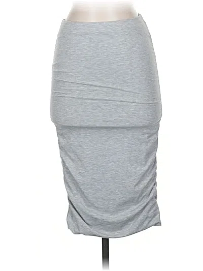 Pre-owned Topshop Casual Skirt In Gray