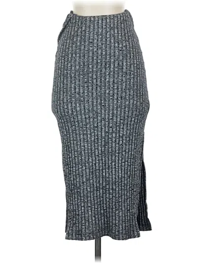 Pre-owned Topshop Casual Skirt In Gray
