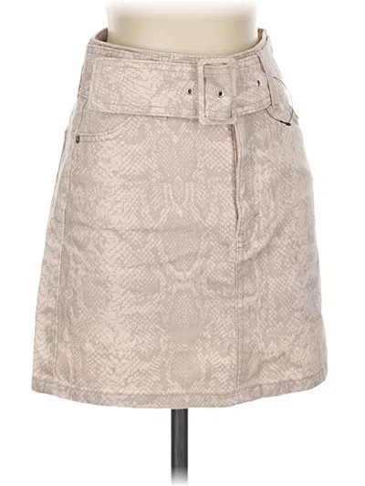 Pre-owned Topshop Casual Skirt In Gray