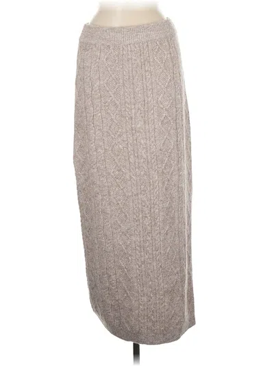 Pre-owned Topshop Casual Skirt In Gray