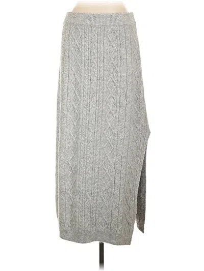 Pre-owned Topshop Casual Skirt In Gray