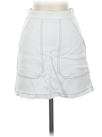 Pre-owned Topshop Casual Skirt In Gray