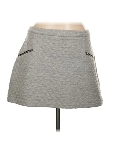 Pre-owned Topshop Casual Skirt In Gray
