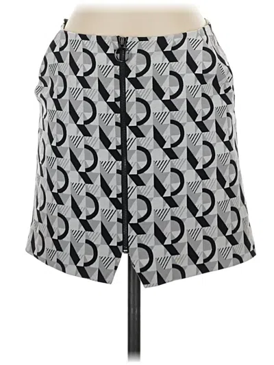 Pre-owned Topshop Casual Skirt In Gray