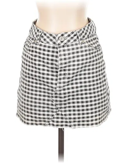 Pre-owned Topshop Casual Skirt In Gray