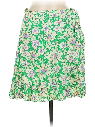 Pre-owned Topshop Casual Skirt In Green