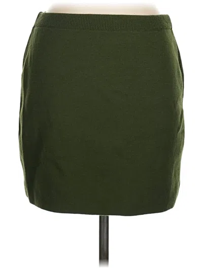 Pre-owned Topshop Casual Skirt In Green