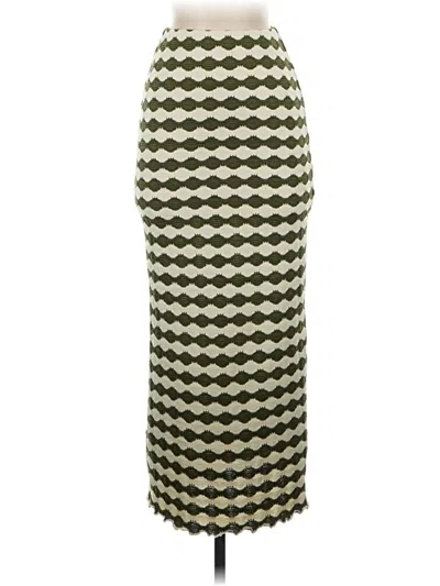 Pre-owned Topshop Casual Skirt In Green