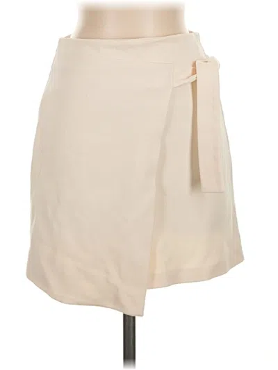 Pre-owned Topshop Casual Skirt In Ivory